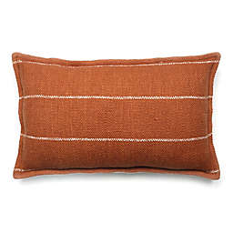 Bee & Willow™ Harvest Stripes Oblong Throw Pillow in Coconut Milk/Pecan