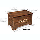 Alternate image 4 for Badger Basket&reg; Rustic Wooden Toy Box in Brown