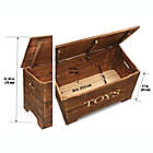 Alternate image 5 for Badger Basket&reg; Rustic Wooden Toy Box in Brown