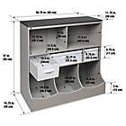 Alternate image 7 for Badger Basket Combo Bin Storage Unit with 3 Baskets in Grey