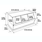 Alternate image 13 for Badger Basket Three Bin Stackable Storage Cubby in White