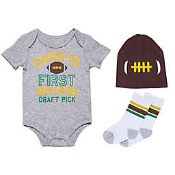 Baby Starters® Size 3M "Daddy's First Pick" Bodysuit, Hat and Sock Set