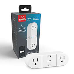 Globe Electric Wi-Fi Smart 2-Outlet Plug in White