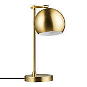 Globe Electric Molly Desk Lamp in Matte Brass with LED Bulb