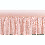 Sweet Jojo Designs&reg; Floral Crib Bed Skirt in Rose Pink