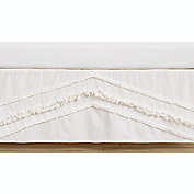 Sweet Jojo Designs&reg; Boho Fringe Crib Bed Skirt in Ivory/White