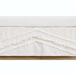 Sweet Jojo Designs® Boho Fringe Crib Bed Skirt in Ivory/White