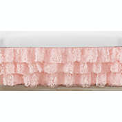 Sweet Jojo Designs&reg; Floral Tiered Crib Skirt in Rose Pink