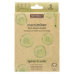 Naturally by Upper Canada® 5-Piece Cucumber Infused Sheet Masks