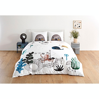 Rookie Humans&reg; Underwater Love 3-Piece Full/Queen Duvet Cover Set. View a larger version of this product image.