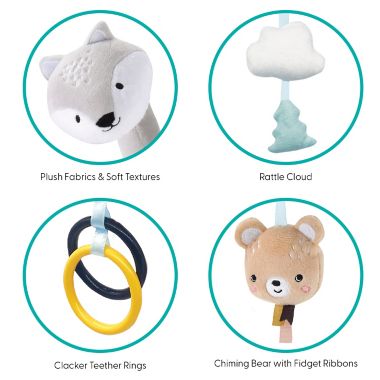 Belle ON THE GO Woodland Plush Activity Toy. View a larger version of this product image.