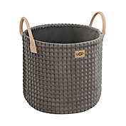 UGG&reg; Avery Polyester Textured Storage Basket in Charcoal