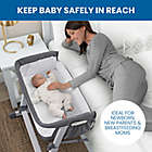 Alternate image 1 for Delta Children Simmons Kids Dream Bedside Baby Bassinet Sleeper in Grey