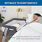 Alternate image 2 for Delta Children Simmons Kids Dream Bedside Baby Bassinet Sleeper in Grey