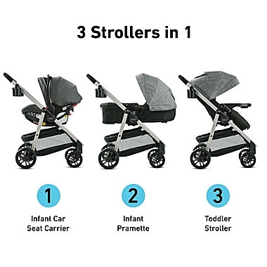 Graco&reg; Modes&trade; Pramette Travel System DLX in Huron. View a larger version of this product image.