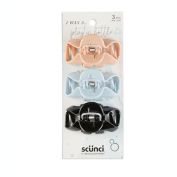 Scunci&reg; 3-Pack Consciously Minded Assorted Jaw Clips