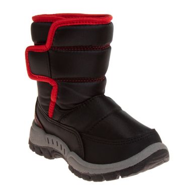 Josmo Shoes Size 4 Snow Boot in Black/Red. View a larger version of this product image.