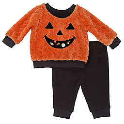 Start-Up Kids® Size 2T 2-Piece Pumpkin Pullover & Pant Set in Orange/Black