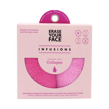 DANIELLE&reg; Creations 2-Pack Erase Your Face Infused Makeup Removing Cloth. View a larger version of this product image.