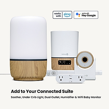 Safety 1ˢᵗ&reg; 1080p HD WiFi Baby Monitor with Easy Setup in White/Natural. View a larger version of this product image.