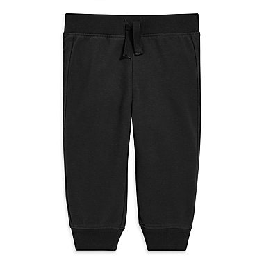 Primary&reg; Size 18-24M Unisex French Terry Baby Jogger Pant in Black. View a larger version of this product image.