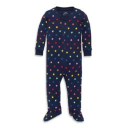 Primary® Unisex Mini Star Organic Cotton Zip Footie