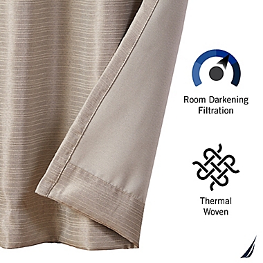 Nautica&reg; Robin 63-Inch Room Darkening Window Curtain Panels in Natural (Set of 2). View a larger version of this product image.