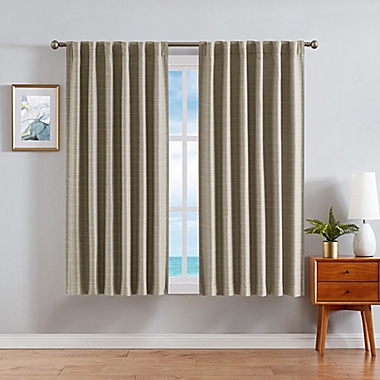 Nautica&reg; Robin 63-Inch Room Darkening Window Curtain Panels in Natural (Set of 2). View a larger version of this product image.