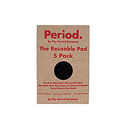 Period. By The Period Company 5-Pack The Reusable Pad in Black