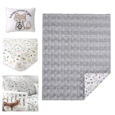 Levtex Baby Bailey Toddler Bedding Set in Grey. View a larger version of this product image.
