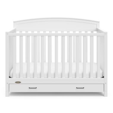 Graco&reg; Benton 4-in-1 Convertible Crib with Drawer in White. View a larger version of this product image.