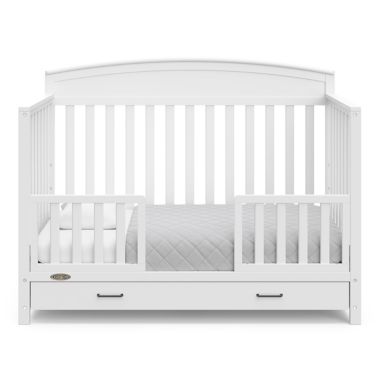 Graco&reg; Benton 4-in-1 Convertible Crib with Drawer in White. View a larger version of this product image.