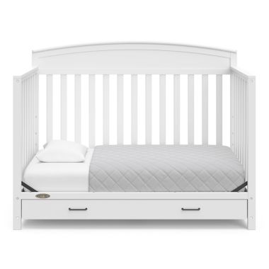 Graco&reg; Benton 4-in-1 Convertible Crib with Drawer in White. View a larger version of this product image.