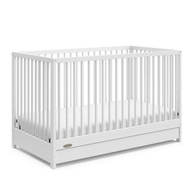 Graco&trade; Teddi 5-in-1 Convertible Crib with Drawer in White. View a larger version of this product image.
