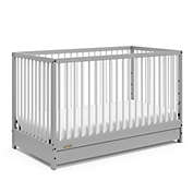 Graco&trade; Teddi 5-in-1 Convertible Crib with Drawer in Pebble Grey/White