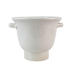 Everhome™ Round Stoneware Indoor/Outdoor Urn Planter in White
