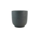 Alternate image 0 for Everhome&trade; Small Round Stoneware Indoor/Outdoor Ribbed Planter in Grey