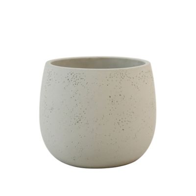 Small Cement Indoor/Outdoor Planter in Grey