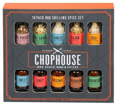 The Modern Gourmet&trade; Chophouse 10-Piece BBQ Grilling Spice Holiday Gift Set