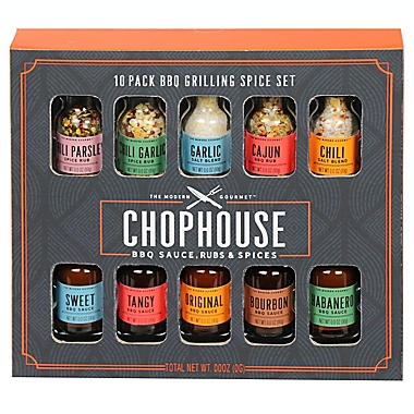 The Modern Gourmet&trade; Chophouse 10-Piece BBQ Grilling Spice Holiday Gift Set. View a larger version of this product image.