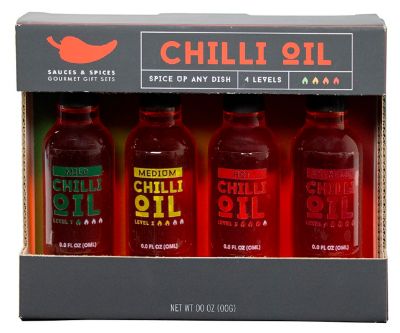 Modern Gourmet Foods 4-Pack Chili Oil Sampler
