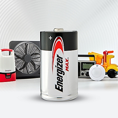Energizer&reg; Max 4-Pack D 1.5-Volt Alkaline Batteries. View a larger version of this product image.