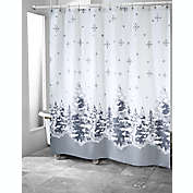 Avanti 72-Inch x 72-Inch Silver Trees Shower Curtain