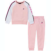 Tommy Hilfiger&reg; 2-Piece Sweatshirt and Jogger Set in Pink