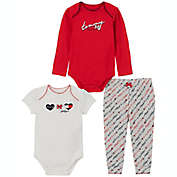 Tommy Hilfiger&reg; 3-Piece Bodysuit and Pant Set in Red