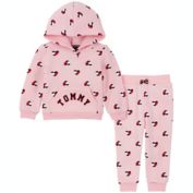 Tommy Hilfiger&reg; 2-Piece Hooded Top and Jogger Pant Set in Rose
