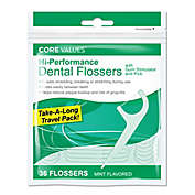 Core Values&trade; 36-Count Dental Flossers with Gum Stimulator and Pick