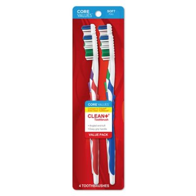 Harmon&reg; Face Values&trade; 4-Pack Clean Plus Full Soft Head Toothbrushes