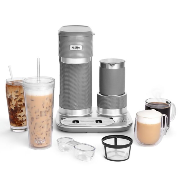 bedbathandbeyond.com | Mr. Coffee® 4-in-1 Single-Serve Latte Lux in Grey