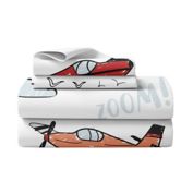 Sweet Jojo Designs&reg; Vintage Airplane Sheet Set